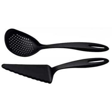 Imagem de Jogo Utensílios de Cozinha Nylon Preto 2 Peças Tramontina