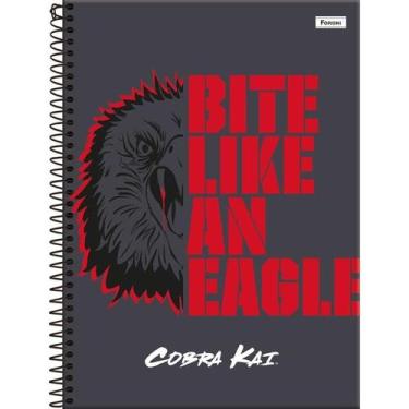 Imagem de Caderno 01x1 capa dura cobra kai 80fls. foroni