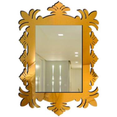 Imagem de Espelho Decorativo Veneziano Sala Quarto 55x80 3866 - CREATUS, prata