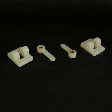 Imagem de 2PCS RC Airplane Landing Gear Front Wheel Steering Fixed Mount with Steering Arm for RC Plane Aircraft DIY Model Plane Fixed Wing Accessories (4.1mm Hole 25x32x16mm)