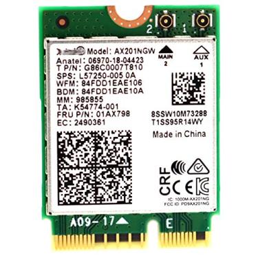 Imagem de Deal4GO AX201NGW 802.11ax 2,4Gbps M.2 CNVio2 NGFF cartão Wi-Fi sem fio de banda dupla com Bluetooth 5.0 para adaptador Intel AX201 WLAN Windows 10 64-bit adaptador de rede