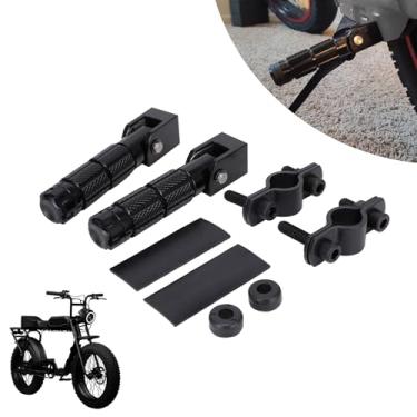 Imagem de Runfarr Pegs de pé para super 73, com suporte cnc pedais de apoio para pés para bicicleta super 73 s1/s2/rx (preto)