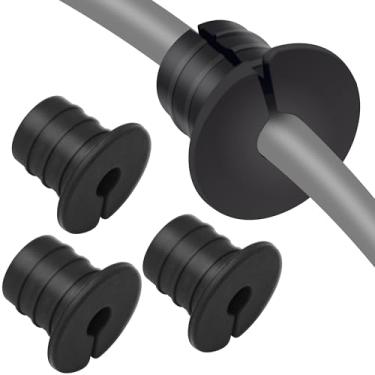 Imagem de Kit de roteamento de cabos para Starlink para orifício de parede de 0,9 cm, 4 peças, acessórios Starlink, passador de parede de cabo de silicone, ilhós de parede antiderrapantes Starlink para cabos