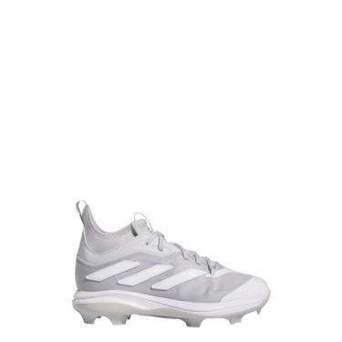 Imagem de adidas Tênis de beisebol infantil masculino Adizero Afterburner Nwv TPU beisebol casual - cinza, Cinza claro/branco-nuvem/Team Lig, 16