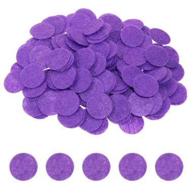 Imagem de Tupalizy Círculos redondos de feltro de 2,5 cm para amostras de cera perfumada fazendo tecido de costura flores laços de cabelo tiaras acessórios artesanato de Natal projeto de crochê, 200 peças
