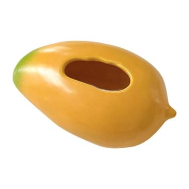 Imagem de Ioensy Vaso de cerâmica em forma de manga, suporte para flores, organizador de plantas para entrada