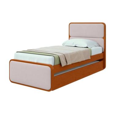 Imagem de Bicama Loop Revestimento Sintético Bege e Frassino