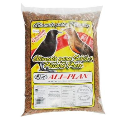 Imagem de Ração Para Pássaro Preto - Sabiá Grossa c/ Aroma Banana - Canina Pacot