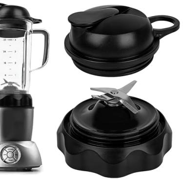 Imagem de Linkidea Substituição do liquidificador de lâmina cruzada, acessórios de peças de liquidificador compatíveis com o liquidificador Nutribullet, peças de reposição funciona com o modelo NBF50500 (preto)