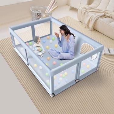Imagem de Playpen Infantil Jaobeem 165x125cm - Malha Macia e Respirável