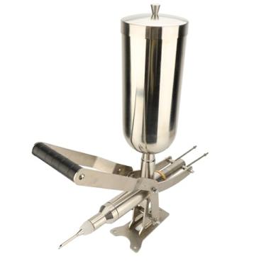 Imagem de Máquina de Enchimento de Rosquinha de Aço Inoxidável, 4.5l Cream Geléia Injetor Donut Churro Manual de Preenchimento Churro Maker Máquina de Enchimento Manual de Salsicha para