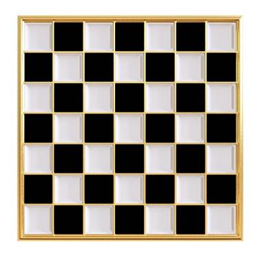 Imagem de Broche de lapela de xadrez - Broche de lapela maçônico - Coleção de alfinetes esmaltados de designer da Real Sic - Alfinetes de lapela de grade premium para homens e mulheres, esmalte