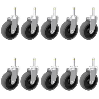 Imagem de RILIDRI Rodízios De Reposição Para Carrinho De Lixo Brute, Conjunto De 10 Rodas De Reposição Para Carrinho De Lixo De 3 Polegadas (375 Libras-2)