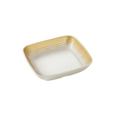 Imagem de Pratos de mesa retangulares para restaurante panela quente, imitação de porcelana para churrasco, prato de lanche criativo-WH140158