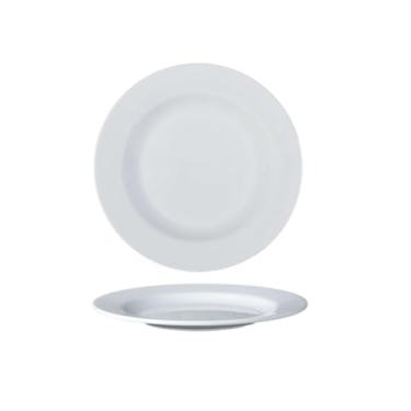 Imagem de Prato de osso de disco branco de porcelana sintética, prato de arroz frito de fast food - P1011; disco branco de 28 cm