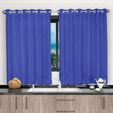 Imagem de Cortina 2,00x1,20 Janela Sala Quarto Cozinha Tecido Liso - Shoppingnet