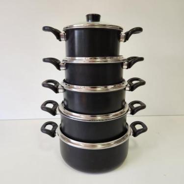 Imagem de Jogo De Panela Martinelli Antiaderente Gold Tampa De Vidro - Martinell