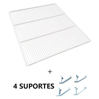 Imagem de Prateleira Grade E 4 Suportes Branco P/ Evf19 E Evz21 Imbera