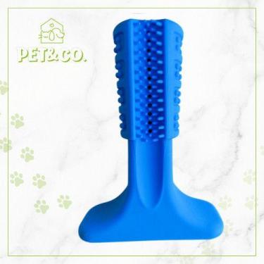 Imagem de Mordedor Escova de Dentes para Cachorro Interativo para Creme Dental e