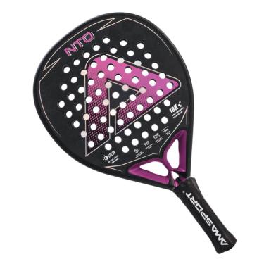 Imagem de Raquete De Padel Ama Sport NTO Preta e Rosa