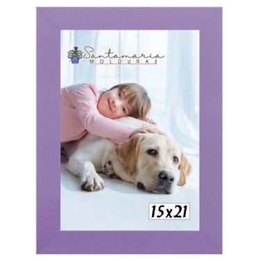 Imagem de Moldura Porta Retrato 15X21 Lilás - Santamaria Molduras