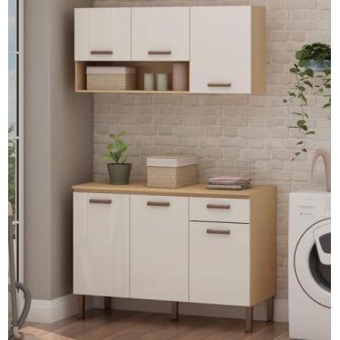 Imagem de Armário Multiuso Lavanderia Modulado Área de Serviço 3 peças 63 Acquaf