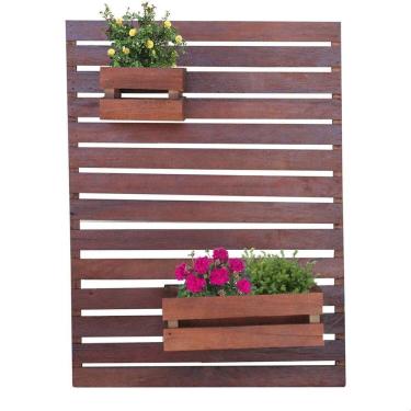 Imagem de Floreira Jardim Vertical 80cmx100cm Madeira Maciça Imbuia
