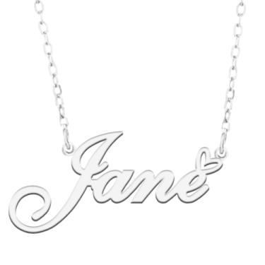 Imagem de A168A Colar de nome personalizado personalizado personalizado colar de nome banhado para mãe filha amizade feminino dia dos namorados aniversário de Natal ano novo, Metal, Sem pedras preciosas
