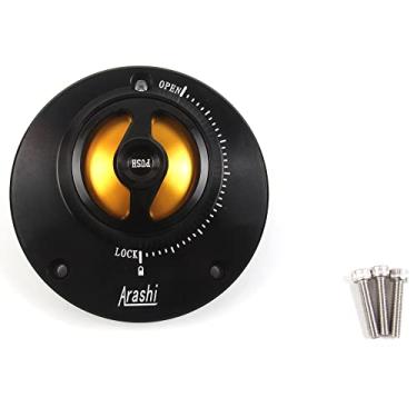 Imagem de Tampa de tanque de combustível sem chave CNC para Yamaha MT10 MT-10, MT07 FZ07 MT-07 FZ-07, MT09, FJ09 Tracer, MT-09 SR, FZ09 FZ-09, MT03 MT01, XJ6 XJ600 DIVERSION acessórios de motocicleta dourado