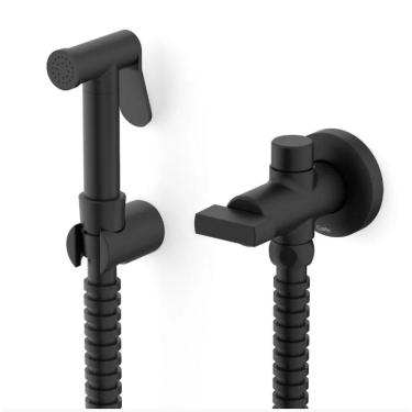 Imagem de Ducha Higiênica Com Derivação Flow Preto Matte Celite