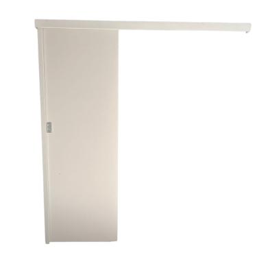 Imagem de Porta Correr Branco Prime 80x210 C/kit Completa s/ Fechadura