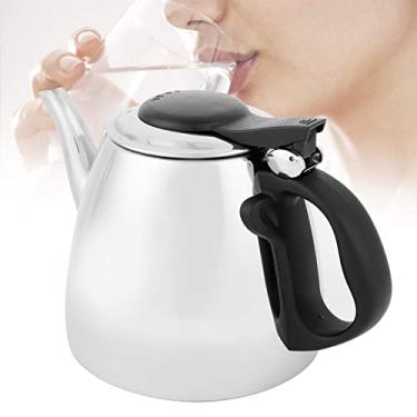 Imagem de Chaleira de água de Aço Inoxidável para Fogão de Indução, Aquecimento Rápido, Capacidade de 1,2L, Alça Antiderrapante, Bico Ergonômico, Tampa à Prova de Poeira, Três Saídas de Ar