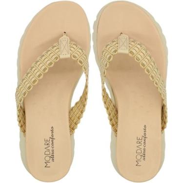 Imagem de Tamanco De Dedo Plataforma Modare Napa Floather Feminino, Nude, 35
