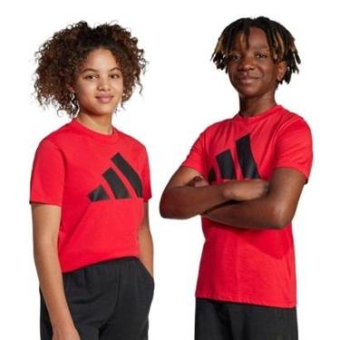 Imagem de Camiseta Adidas Essentials Big Logo Infantil - Vermelho 11-12-Masculino