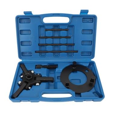 Imagem de Harmonic Balancer Polia Remoção Ferramenta, Aço Carbono Ajustável 3 Jaw Damper Pulley Extrator para Eclipse 2.0L V8 Caminhões, Com 4 Barras de Aplicação