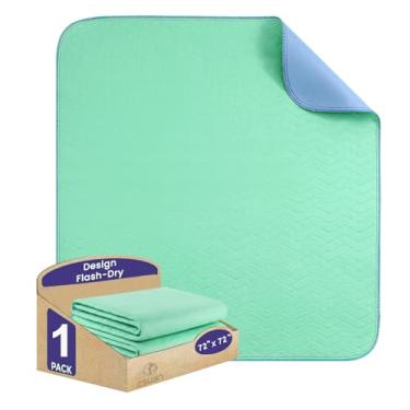 Imagem de ESWIN Protetores De Fraldas Laváveis, 182 Cm X (Pacote Com 1) - Absorventes Super Reutilizáveis Para Incontinência Urinária Crianças, Adultos, Idosos E Animais Estimação Protetor À Prova D'Água Sofá