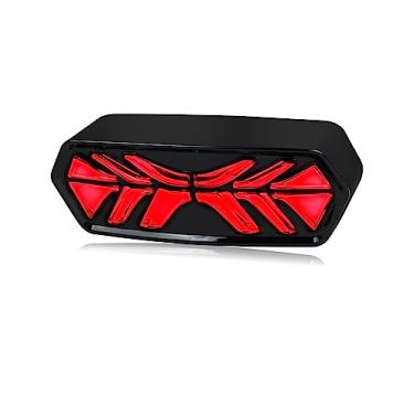 Imagem de NTHREEAUTO Luz Traseira De Freio Led, Setas Sequenciais, Lanterna Traseira Para Motocicleta Compatível Com Honda Grom Msx125 Cb650F Cb650R Cbr650F Ctx700N (Lente Fumê)