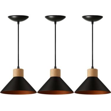Imagem de KIT 3 Luminária Pendente de teto Moderna para Sala Cozinha - Ilustre l