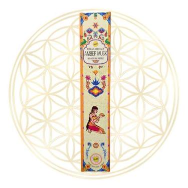 Imagem de Incenso de Massala SreeVani Indian Heritage Varetas Aromas, Amber Musk