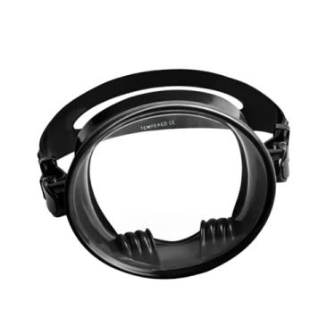 Imagem de Colaxi Máscara de natação de óculos de mergulho anti -nevoeiro lente de vidro de vidro subaquático , Preto