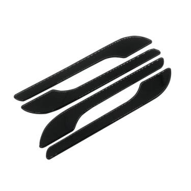 Imagem de STAMOO Adesivo de proteção de alças ABS adequado para Tesla Model 3 Model Y 2016-2024 Guarnição da tampa do puxador do carro (preto brilhante)