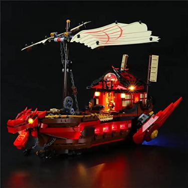 Imagem de GEAMENT LED Light Kit Compatible with Lego Destiny's Bounty - Lighting Set for NINJAGO 71705 Building Model (Lego Set Not Included)