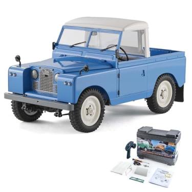 Imagem de FMS 1/12 Land Rover Series II RC Car,RC Crawler Pickups & Vans & Convertibles 3 in 1 with 2 Speed Switch,4-Wheel Drive,LED Lights,RC Model for Adults (Blue)