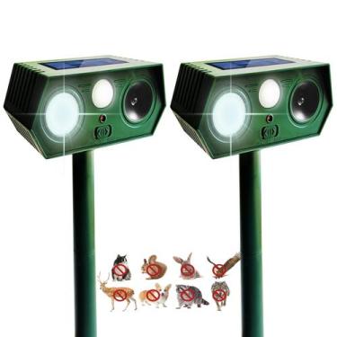 Imagem de Repelente solar ultrassônico para animais CDREPELUU 2025, pacote com 2