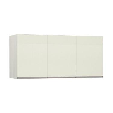 Imagem de Maleiro Ponte Casal 3 Portas Plus 145 Cm Crema Com Kashmir