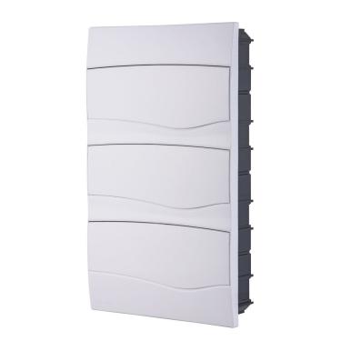 Imagem de Quadro De Distribuição De Embutir 36 Din Ou 24 Nema Tramontina Com Porta Branca Tramontina