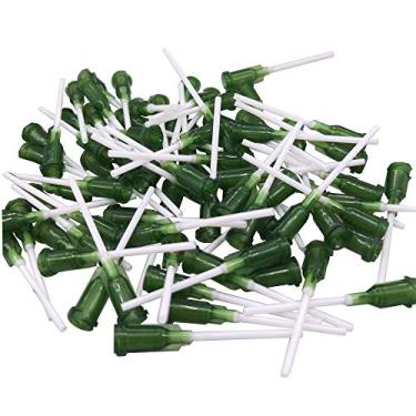 Imagem de BBTCTY Agulhas Para Dispensação De Seringas Com Trava Luer, Calibre 14 X 1" Comprimento, Ponta Romba Plástico Resistente Ao Calor, Interface Parafuso, Pacote 100