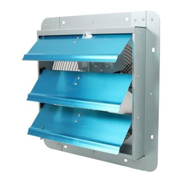 Imagem de LiGuVCY Exaustor De Veneziana 14", Ventilador Parede, Automático, Alumínio, Adequado Para Garagens, Porões, Sótãos