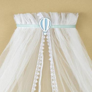 Imagem de Dossel de Parede Balão Perola Azul Mosquiteiro Lançamento25 - Amora Ca