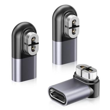 Imagem de RUXELY Adaptador de carregador USB C para fone de ouvido Shokz, pacote com 3, substituição para cabo de carregamento Shokz, conventor magnético Shokz para AfterShokz Aeropex AS800, Shokz Openrun S803